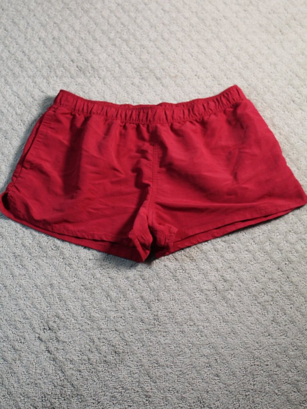 State of Mine Size M Red Elastic Waist Swim Board Shorts